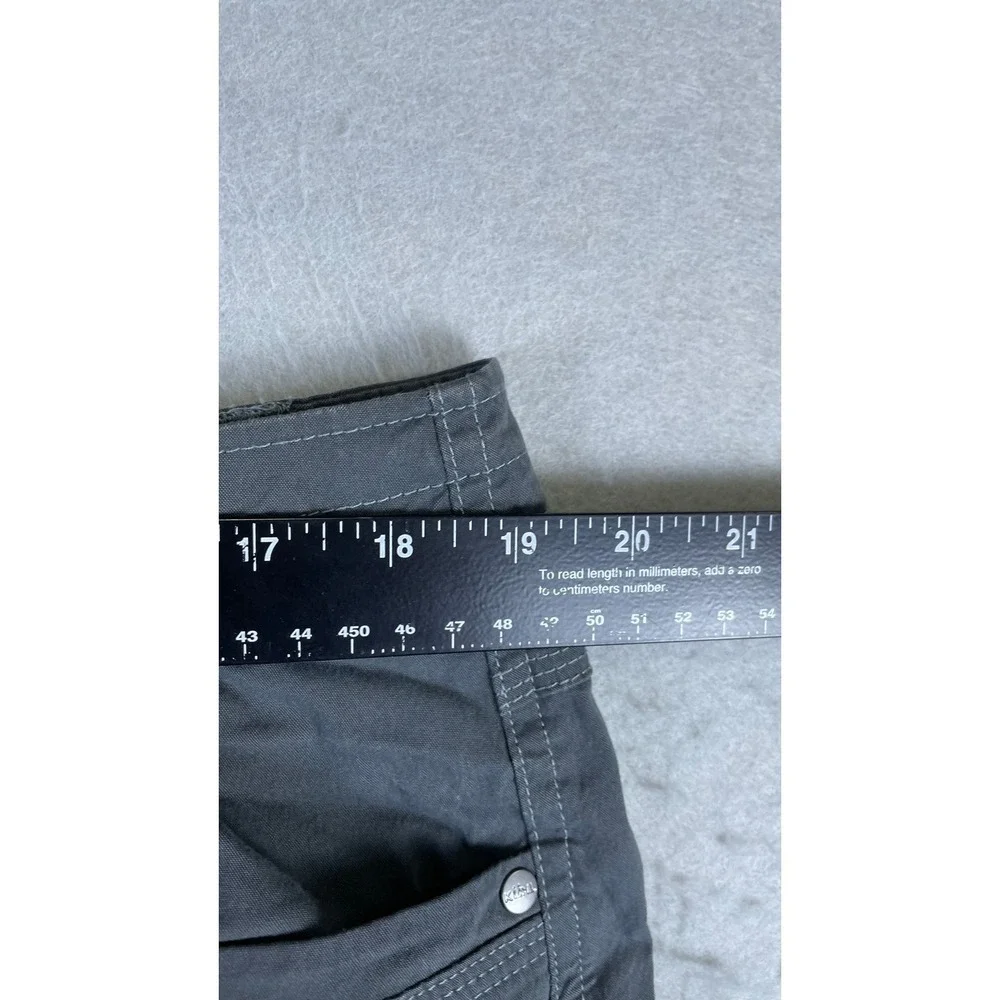 KUHL Cargo Shorts Mens 18W Gray Excellent Outdoor Hiking Multi-Pocket